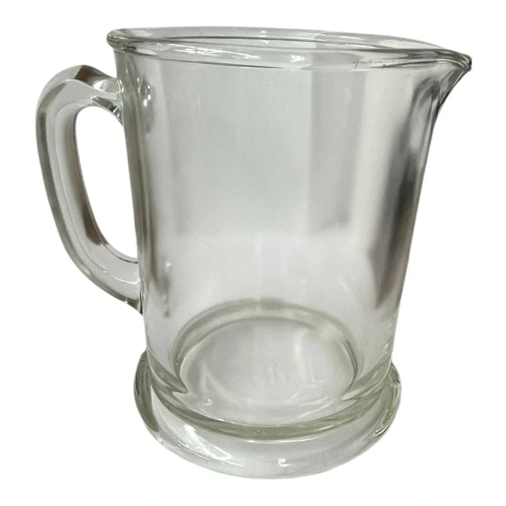 Hazel Atlas Clear Heavy Solid Glass Water‎ Pitcher